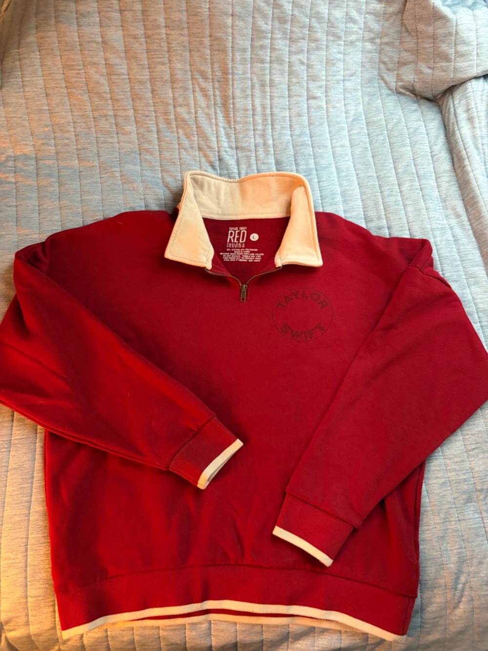 Taylor Swift Red Taylor’s Version All Too Well Quarter-Zip Sweatshirt